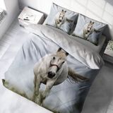 Monohome Horse 3D Pamuk Saten Çift Kişilik 200x220 cm Nevresim Takımı