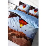 Monohome Kapadokya 3D Pamuk Saten Renkli Çift Kişilik 200x220 cm Nevresim Takımı