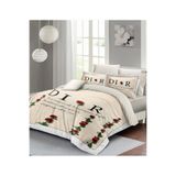 MONOHOME King Size 3D Dijital Baskılı Pamuk Nevresim Takımı Poetry Roses, monohome42332