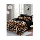 MONOHOME King Size Çift Kişilik Leopar Desenli Pamuk Saten Nevresim Takımı 220x240cm, monohome43421