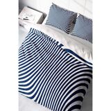 MONOHOME King Size Çift Kişilik Nevresim Takımı Lacivert Çizgili 220x240cm, monohome46538