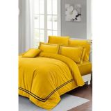 MONOHOME King Size Çift Kişilik Nevresim Takımı Pamuk Saten Sarı 220x240cm, monohome43650