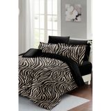 MONOHOME King Size Çift Kişilik Pamuk Saten 3D Zebra Nevresim Takımı, monohome43582
