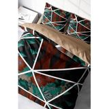MONOHOME King Size Dark Flowers 3D Çift Kişilik Nevresim Takımı, monohome48266