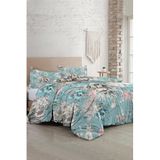 MONOHOME King Size Floral Desenli Lüks Çift Kişilik Pamuk Saten Nevresim Takımı, monohome44367