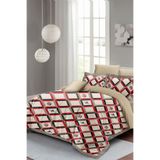MONOHOME King Size Geometrik Desenli Çift Kişilik Nevresim Takımı 3D Pamuk Saten, monohome44794
