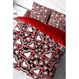 MONOHOME King Size Heart Lips 3D Çift Kişilik Nevresim Takımı 220x240cm, monohome47825