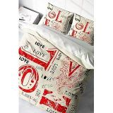 MONOHOME King Size Love Romantik Çift Kişilik Nevresim Takımı 220x240cm, monohome49638