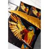MONOHOME King Size Macaw Papağan Desenli Çift Kişilik Nevresim Takımı 220x240cm, monohome49263