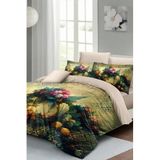 MONOHOME King Size Pamuk Saten Çift Kişilik Nevresim Takımı Art Flower, monohome67939