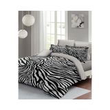 MONOHOME King Size Pamuk Saten Çift Kişilik Nevresim Takımı Classical Zebra, monohome67809