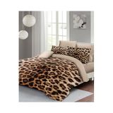MONOHOME King Size Pamuk Saten Çift Kişilik Nevresim Takımı Leopard Feather, monohome67861