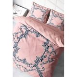 MONOHOME King Size Pink Baraque 3D Çift Kişilik Nevresim Takımı 220x240cm, monohome48501
