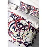 MONOHOME King Size Renkli Halkalar Modern Çift Kişilik Nevresim Takımı 220x240cm, monohome50030