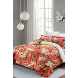 MONOHOME King Size Rose Mix Çift Kişilik Nevresim Takımı Pamuk Saten 220x240cm, monohome44664