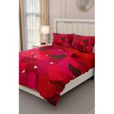 MONOHOME King Size Sevgililer Günü Çift Kişilik Nevresim Takımı 3D Kırmızı, monohome42899
