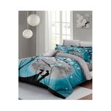 MONOHOME King Size Sevgililer Günü Çift Kişilik Nevresim Takımı Mavi, monohome43452