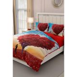 MONOHOME King Size Sevgililer Günü Çift Kişilik Nevresim Takımı Pamuk Saten 220x240cm, monohome42936