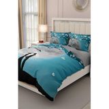 MONOHOME King Size Sevgililer Günü Çift Kişilik Nevresim Takımı Pamuk Saten Ay Işığı, monohome43049