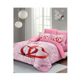 MONOHOME King Size Sevgililer Günü Çift Kişilik Nevresim Takımı Pamuk Saten, monohome43148
