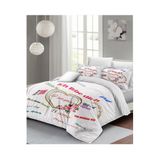 MONOHOME King Size Sevgililer Günü Çift Kişilik Nevresim Takımı Pamuk Saten, monohome43162
