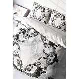 MONOHOME King Size Silver Baraque 3D Çift Kişilik Nevresim Takımı 220x240cm, monohome48433