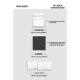 MONOHOME KING SIZE Watercolor Naturel Çift Kişilik Nevresim Takımı, monohome49119