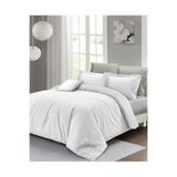 MONOHOME Lastikli Çarşaflı Çift Kişilik Nevresim Takımı Beyaz 200x220cm, monohome40635