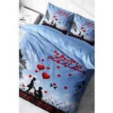 Monohome Love Balloon 3D Renkli Çift Kişilik 200x220 cm Nevresim Takımı