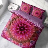 Monohome Mandala 2 3D Pamuk Saten Çift Kişilik 200x220 cm Nevresim Takımı