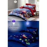MONOHOME Neonlu Fosforlu Çift Kişilik Nevresim Takımı Christmas Candle, MONOHOME70090
