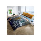 Monohome New York 3D Dijital Baskılı Renkli Çift Kişilik 200x220 cm Nevresim Takımı