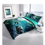 Monohome Ny Deer 3D Dijital Baskılı Renkli Çift Kişilik 200x220 cm Nevresim Takımı