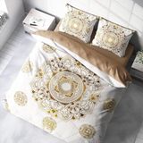 Monohome Osmanlı VI 3D Pamuk Saten Çift Kişilik 200x220 cm Nevresim Takımı