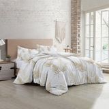 Monohome Pamuklu Çift Kişilik Nevresim Takımı Natura Gold Design - 200 x 220 cm - Beyaz