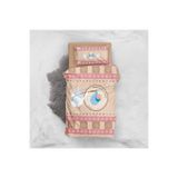 MONOHOME Pink & Brown 3D Pamuk Saten Bebek Nevresim Takımı 100x150, monohome3039