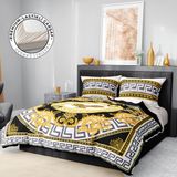 Monohome Premium Luxury 3D Pamuk Saten Yellow Brand Çift Kişilik Nevresim Takımı