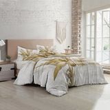Monohome Retro Palm Luxury Pamuk Saten Çift Kişilik Nevresim Takımı