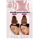MonoHome Saç Kırılmasını ve Kırışıklık Görünümünü Azaltır Cilt Bakımını Destekler Güzellik Yastık Kılıfı 2 Adet Pudra