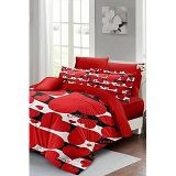 MONOHOME Sevgililer Günü Çift Kişilik Nevresim Takımı Pamuk Saten Big Love, MONOHOME24451