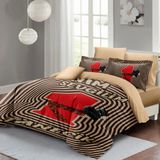 Monohome Sevgililer Günü Çift Kişilik Nevresim TAKIMI%100 Pamuk Saten Bitanecik Sevgilim - 200 x 220 cm - Kahverengi