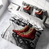 Monohome Skate 3D Pamuk Saten Çift Kişilik 200x220 cm Nevresim Takımı