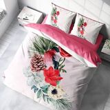 Monohome Small Birdy 3D Pamuk Saten Çift Kişilik 200x220 cm Nevresim Takımı