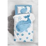 MONOHOME Small Dolphin 3D Bebek Nevresim Takımı 100x150 cm, monohome6573