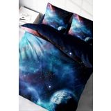 Monohome Star Night 3D Renkli Çift Kişilik 200x220 cm Nevresim Takımı