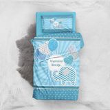 Monohome Teyzesinin Biriciği 3D Pamuk Saten Renkli Bebek 100x150 cm Nevresim Takımı