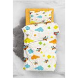 MONOHOME Toy Airplane 3D Pamuk Saten Bebek Nevresim Takımı 100x150, monohome1818