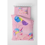 MONOHOME Unicorn Balloons 3D Bebek Nevresim Takımı 100x150 cm, monohome6603