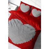 Monohome Woven Heart 3D Renkli Çift Kişilik 200x220 cm Nevresim Takımı