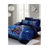 MONOHOME Yılbaşı Nevresim Takımı Çift Kişilik Starry Tree Lacivert, monohome41731